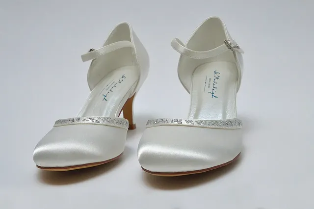 Pakistani wedding bride's shoes