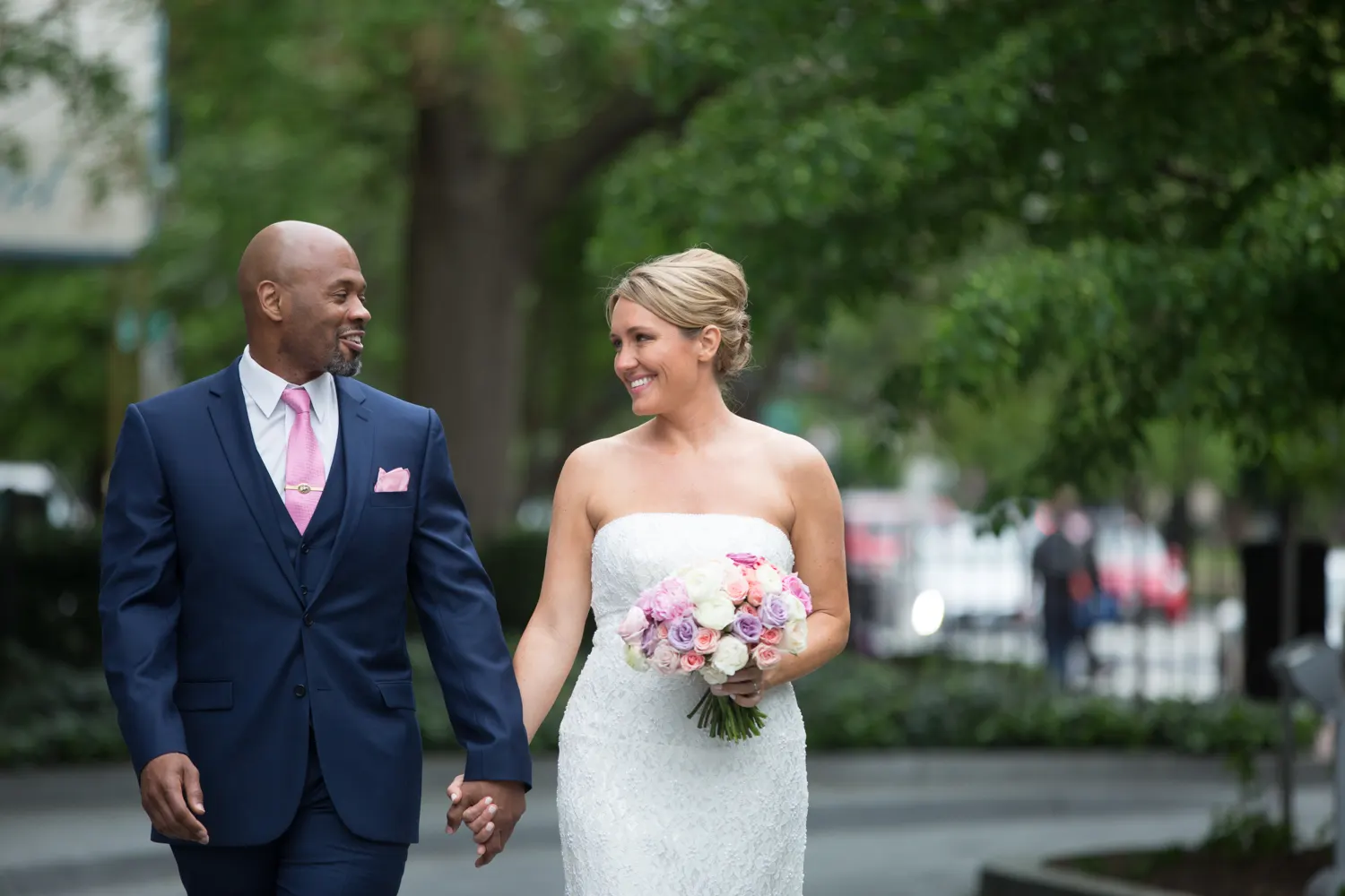 Wedding ceremony held at Mount Vernon Place United Methodist Church in Washington DC